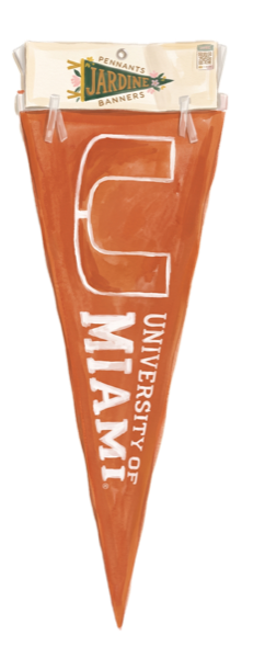 University of Miami pennant